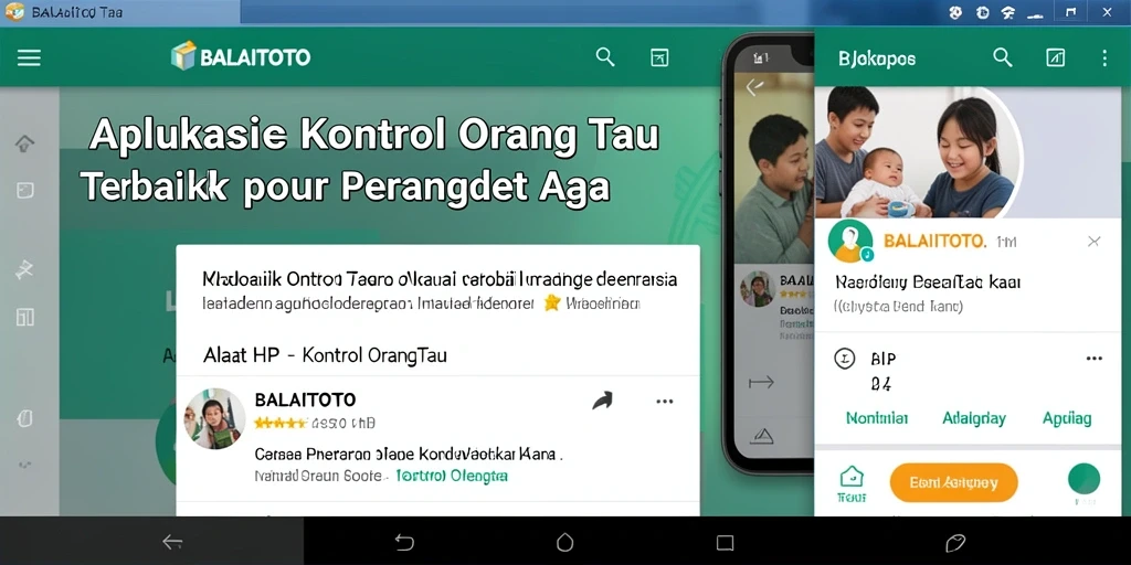Antarmuka BALAITOTO yang sederhana untuk pengawasan orang tua.
