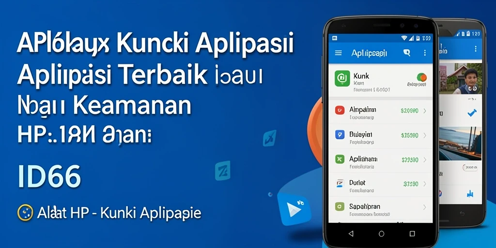 Tampilan antarmuka aplikasi ID66 dengan fitur kunci aplikasi yang mudah digunakan.