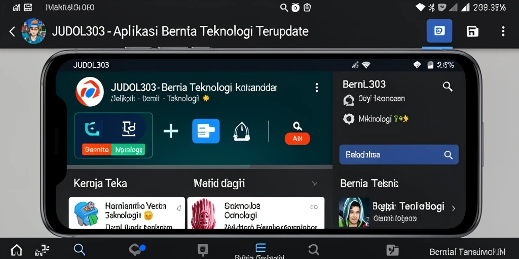 Tampilan antarmuka JUDOL303 yang modern dan intuitif.