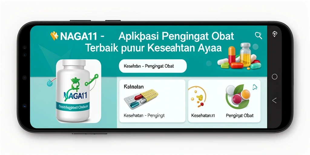 Tampilan antarmuka NAGA11 yang menarik dan mudah digunakan untuk pengingat obat.