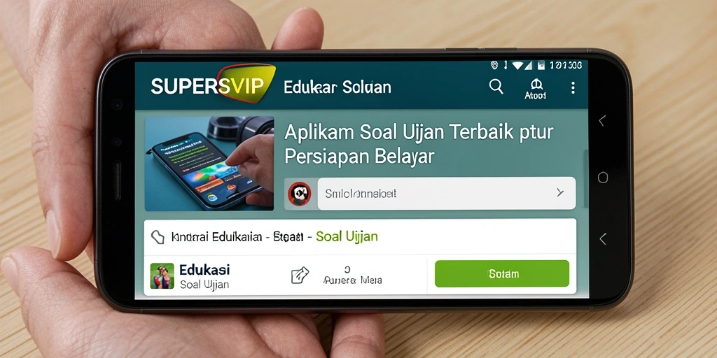 Tampilan antarmuka aplikasi SUPERSVIP yang intuitif dan menarik.