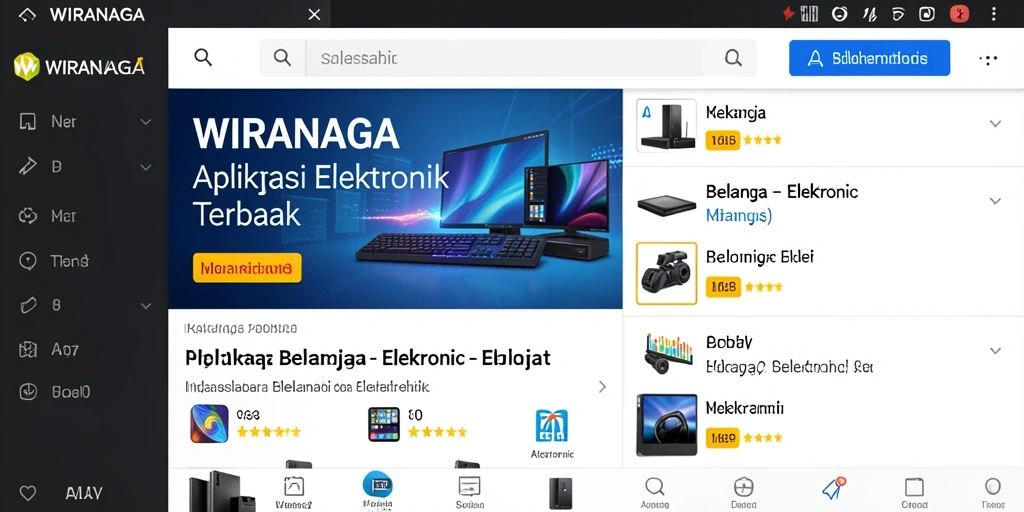 Tampilan antarmuka WIRANAGA yang modern dan user-friendly.
